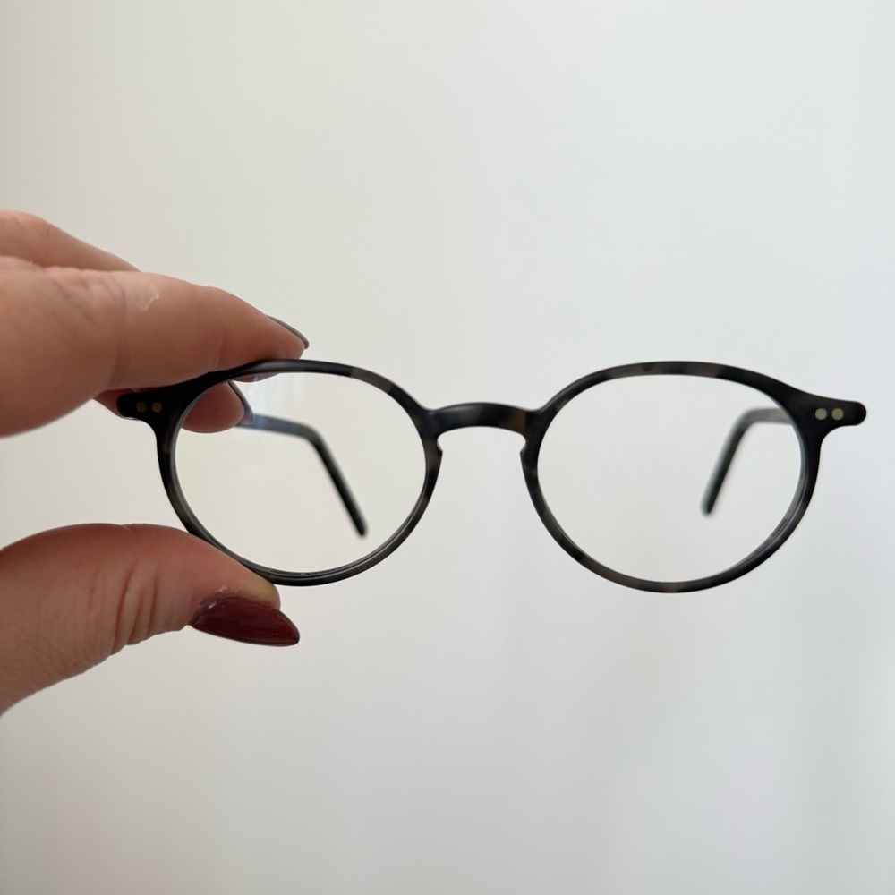 Lunor “Steve Jobs” black havana matte A5 215 round acetate eye glasses - Picture 5 of 7